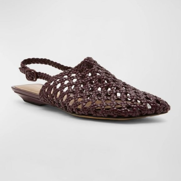 *NIB* GUGLIELMO ROTTA "INTRECCIATO" BROWN LEATHER SLIDE SANDAL_sz 9 - Picture 13 of 13